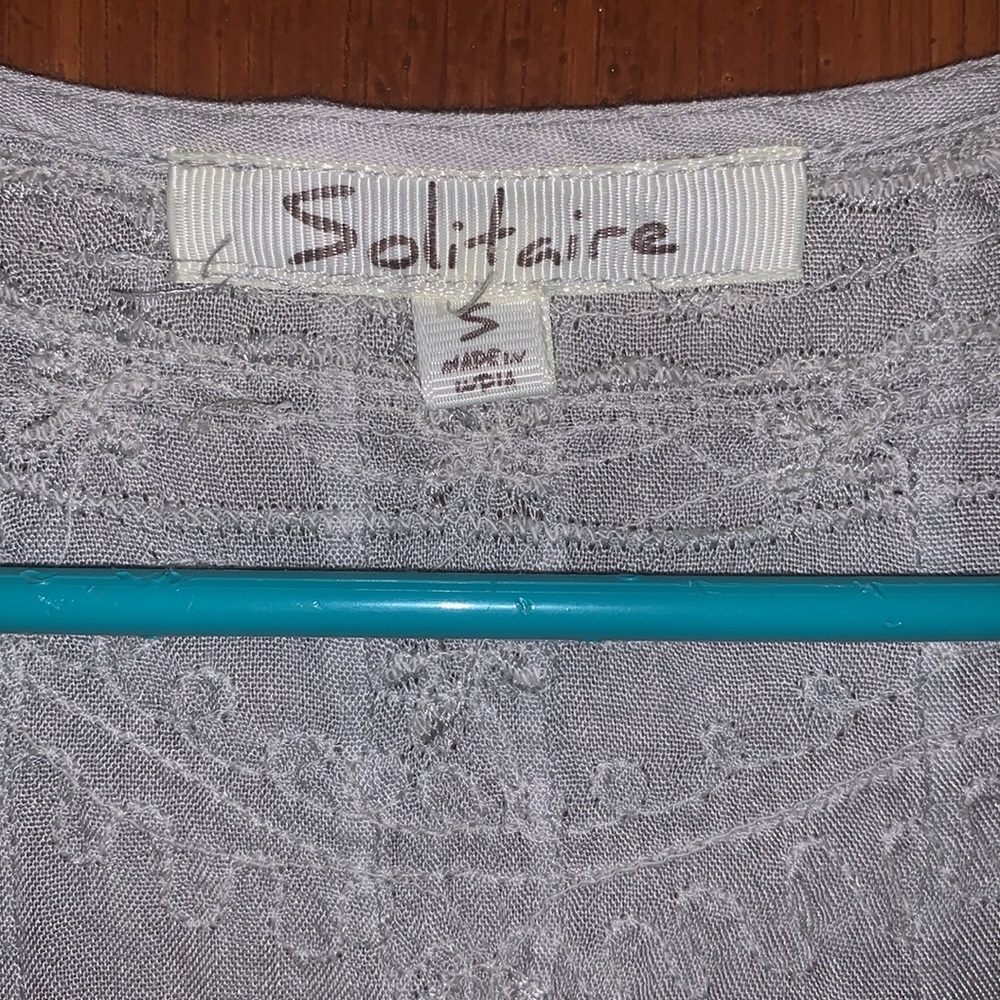 Solitaire Peasant Style Embroidered Blouse - image 3